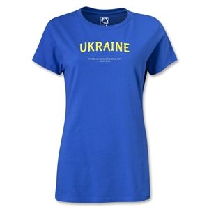Ukraine FIFA Beach World Cup 2013 Womens T Shirt (Royal Blue)