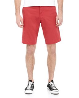 Pincord Four Pocket Shorts, Nantucket Red