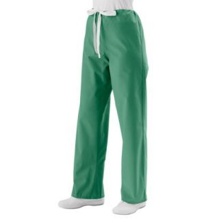 Medline Unisex Reversible Scrub Pants with Drawstring   Jade Green (Large)
