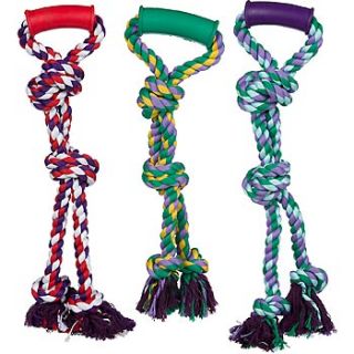 Twin Tug with Handle Rope Dog Toy, Large
