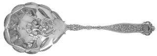 Whiting Division Dresden (Sterling, 1896, No Monograms) Preserve Spoon   Sterlin