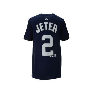 New York Yankees Derek Jeter Majestic MLB Youth Official Player T Shirt