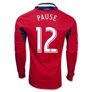 adidas Chicago Fire 2013 PAUSE LS Authentic Primary Soccer Jersey