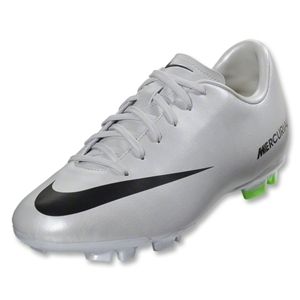 Nike Mercurial Victory IV FG Junior (Metallic Platinum/Electric Green)