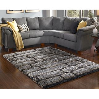 Ludwig Charcoal Shag Rug (52 X 77)