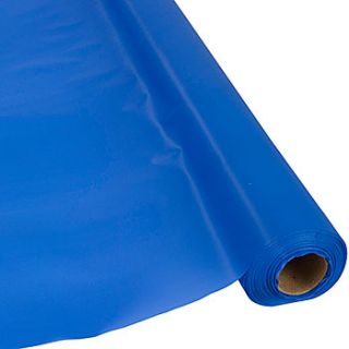 True Blue Plastic Table Roll