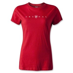 365 Inc Arsenal Print Womens T Shirt (Red)