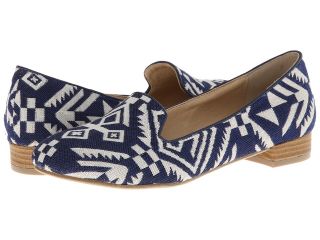 G.C. Shoes Tribal Womens Flat Shoes (Navy)