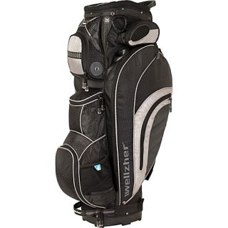 Wellzher Blake Cart Bag Black/Silver   Wellzher Golf Bags