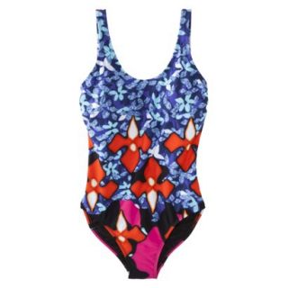Peter Pilotto for Target One Piece Swimsuit  Red Iris Print XL