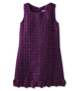 Us Angels Sparkle Boucle Hem Detail Dress Girls Dress (Purple)