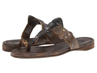 Frye Rachel Moto Toe Ring Womens Sandals (Black)