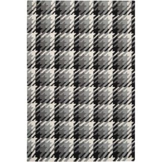 Hand woven Langley Grey Wool Rug (9 X 13)