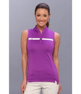 adidas Golf Puremotion Tour CLIMACOOL Sleeveless Polo 14 Womens Sleeveless (Purple)