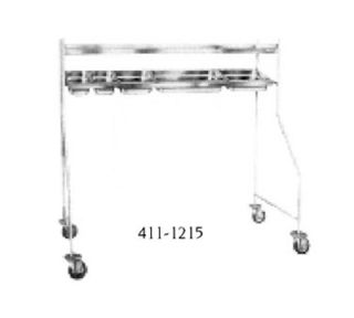Piper Products Tray Starter Station w/ Top Shelf, Stainless, 71.75x61.37 in