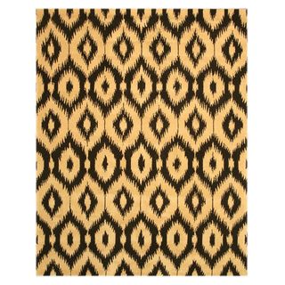Hand Tufted Wool Gold Ikat Rug (5 X 8)