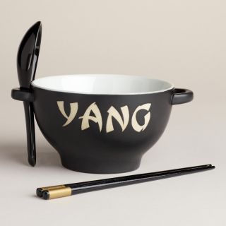 Black & White Yin Yang Bowl Sets, Set of 2   World Market