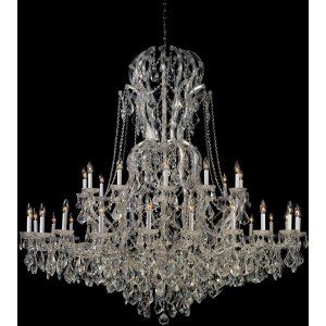 Crystorama Lighting CRY 4460 CH CL MWP Maria Theresa Chandelier Hand Polished