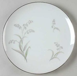 James Chatelaine Lillies Dinner Plate, Fine China Dinnerware   Tames, Gray Lilie