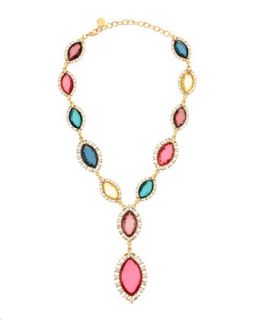 Multicolor Marquise Crystal Necklace