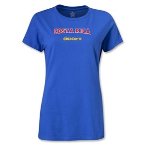 hidden CONCACAF Gold Cup 2013 Womens Costa Rica T Shirt (Royal)