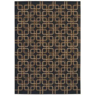 Shaw Living Mod Links Black Accent Rug (2 X 3)