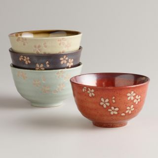 Fuji Blossom Rice Bowls, Set of 4   World Market