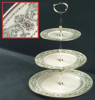 Lenox China Noblesse 3 Tiered Serving Tray (DP, SP, BB), Fine China Dinnerware  