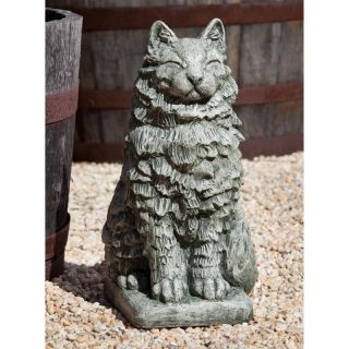 Campania International Cheswick The Cat Cast Stone Garden Statue   A 438 AL