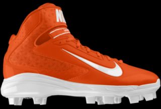 Nike Air Huarache Pro Mid MCS iD Custom Mens Baseball Cleats   Orange