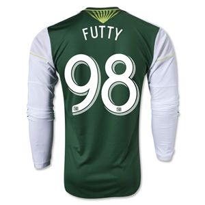 adidas Portland Timbers 2013 FUTTY LS Authentic Primary Soccer Jersey