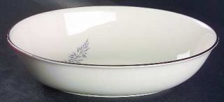 Westport Nivara 9 Oval Vegetable Bowl, Fine China Dinnerware   Large Gray Sprig