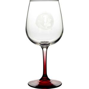 Florida State Seminoles Boelter Brands Satin Etch Wine Glass