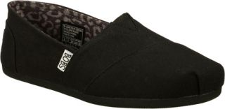 Womens Skechers BOBS Plush Peace and Love   Black Casual Shoes