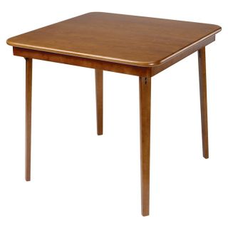 Stakmore Straight Edge Wood Folding Card Table   56VCHE