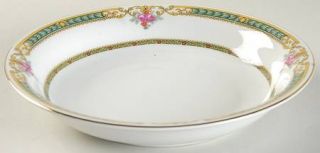 Bohemia Ceramic Royal Bohemia Coupe Soup Bowl, Fine China Dinnerware   Green Ban