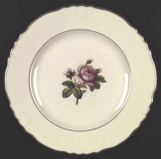 Syracuse Rosalie Dinner Plate, Fine China Dinnerware   Federal Shape, Rose Cente