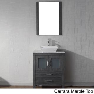 Virtu Usa Dior 28 Inch Single Sink Vanity Set In Zebra Grey