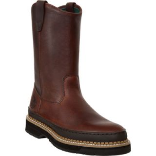 Georgia Giant 9in. Wellington Pull On Work Boot   Soggy Brown, Size 11 Wide,