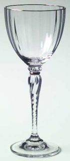 Mikasa Traviata Gold Wine Glass   T6054,Gold Trim,Optic Bowl,Swirl Stem