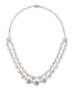 Double Strand Riviere Cubic Zirconia Necklace