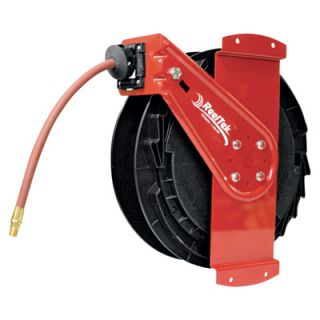 Reelcraft Air/Water Side Mount Retractable Hose Reel   3/8in. x 50 Ft., Model#