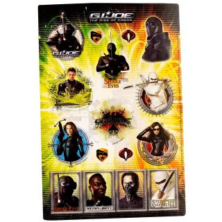 Rise of the Cobra Sticker Sheets