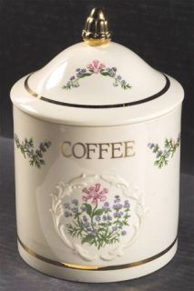 Lenox China Spice Garden (Giftware) Coffee Canister & Lid, Fine China Dinnerware