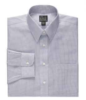 Traveler Tailored Fit Point Collar Pinpoint Microcheck Dress Shirt JoS. A. Bank