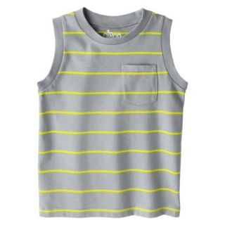 Circo Infant Toddler Boys Striped Muscle Tee   Gray Mist 4T