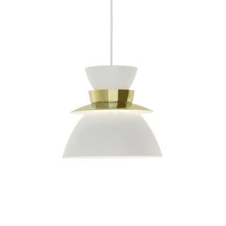 Artek U336 Pendant Ceiling Lamp 40608 Middle Reflector Color Brass Painted S