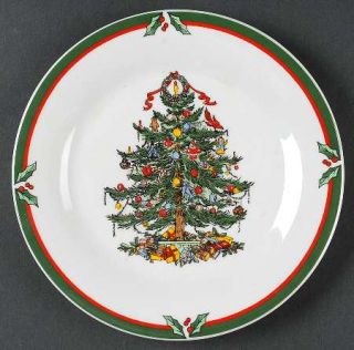 China(Made In China) Candleglow & Holly Salad Plate, Fine China Dinnerware   Chr