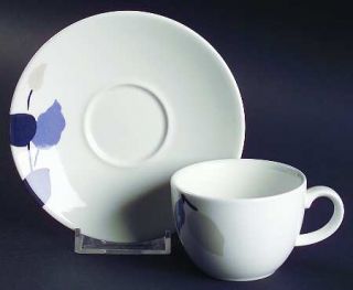 Wedgwood Minimal Indigo Espresso Cup & Saucer Set, Fine China Dinnerware   White