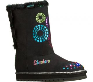 Girls Skechers Twinkle Toes Keepsakes Baby Bow   Black/Multi Boots